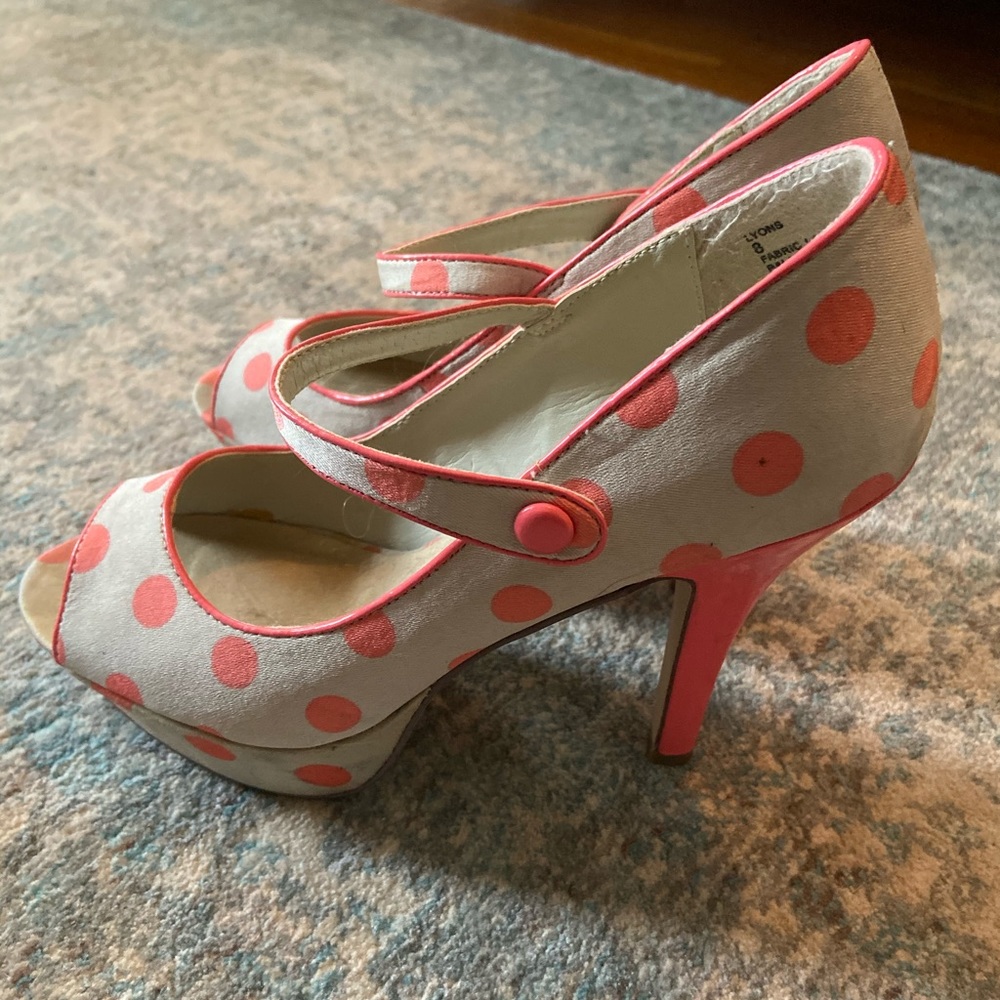 Madden girl polka dot high heels
